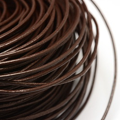Coconut Brown Imitation Leather Cords, Coconut Brown, 2mm, about 109.36 yards(100m)/bundle