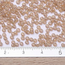 (RR2371) Transparent Marigold Luster MIYUKI Round Rocailles Beads, Japanese Seed Beads, 11/0, (RR2371) Transparent Marigold Luster, 2x1.3mm, Hole: 0.8mm, about 5500pcs/50g