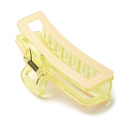 Светло-хаки Прямоугольные заколки из ПВХ с большими когтями, с железной фурнитурой, заколки-бананы, аксессуары для волос для женщин и девочек, светлый хаки, 115x39 мм