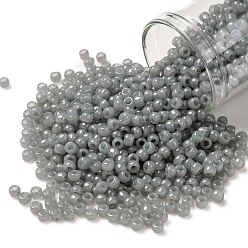 (1150) Translucent Grey TOHO Round Seed Beads, Japanese Seed Beads, (1150) Translucent Grey, 8/0, 3mm, Hole: 1mm, about 10000pcs/pound