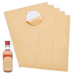 BurlyWood 20hojas de etiquetas adhesivas de papel, pegatinas autoadhesivas artesanales, para manualidades, scrapbooking, tarjetas de felicitación, burlywood, 240x183 mm