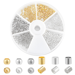 (52) Непрозрачная лаванда 600шт 6 стиль латунные бусины, рондель и трубка, разноцветные, 2x1.3~2 мм, отверстие : 1~1.5 мм, 100 шт / стиль