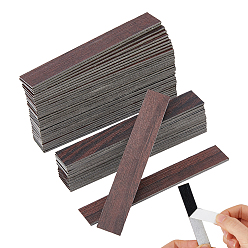 Coffee Mini PVC Floor Stickers, Dollhouse Furniture Accessories, Rectangle, Coffee, 100x15x1.5mm