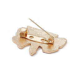 Planet Broche en émail de papillon de nuit, broche en alliage d'or clair pour vêtements de sac à dos, modèle de la planète, 23.5x30.5x1.5mm, pin: 0.6 mm