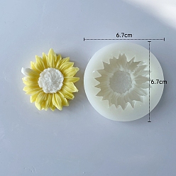 Белый Пищевые силиконовые формы для свечей с цветочным ароматом, формы для изготовления свечей, форма для ароматерапевтической свечи, белые, 6.7x6.7x1.8 см