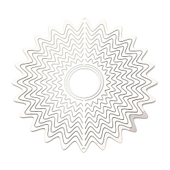 Цветок 201 подвески/звенья из нержавеющей стали, гравированные металлические украшения, цветок, 149x0.3 мм, отверстие : 3 мм