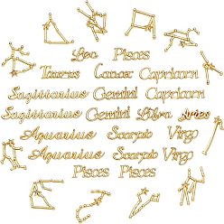 Platinum & Golden Zinc Alloy Cabochons, for DIY Crystal Epoxy Resin Material Filling, with Links & Cabochon Enamel Settings, Platinum & Golden