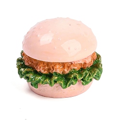 Шоколадный Мини-модель из смолы, имитация гамбургера, аксессуары для оформления микроландшафта, притворяясь опорными украшениями, 25x20 мм