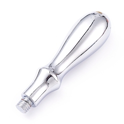 Платина Легкосплавные ручки, для изготовления сургучной печати, платина, 81.5x21.5 мм