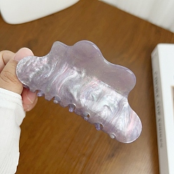 Розово-Коричневый Акриловые коготь заколки, облако, розово-коричневый, 105x47 мм