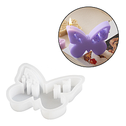 Белый Силиконовые формы для свечей своими руками, для изготовления ароматных красивых свечей дома, бабочка, белые, 103x120x21 мм