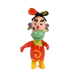 Human Украшение для витрины ручной работы в технике лэмпворк, для украшения домашнего офиса, человек, 78.5x36x24 мм