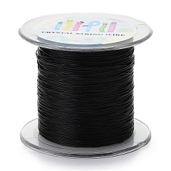 Black Korean Elastic Crystal Thread, Black, 0.6mm, about 174.97 yards(160m)/roll