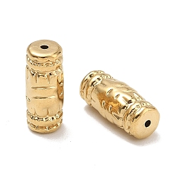 Настоящее золото 18K 304 из нержавеющей стали бусы, ионное покрытие (ip), колонка, полированный, реальный 18 k позолоченный, 15x6.5 мм, отверстие : 1 мм
