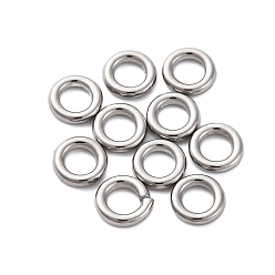Нержавеющая Сталь Цвет 304 нержавеющей стали связывающий кольца, круглые кольца, не тускнеет, цвет нержавеющей стали, 5x1 мм, внутренний диаметр: 2.8 мм