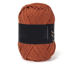 Верблюжий 4 пряжа из молочного акрилового волокна для тафтинговых ковриков, пряжа амигуруми, пряжа для вязания крючком, для свитера, шапки, носков, детских одеял, верблюжие, 2.5 мм, около 113.74 ярдов (104 м) / моток