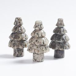 Sesame Jasper Natural Sesame Jasper Display Decorations, Tree, 36~37x69~70mm