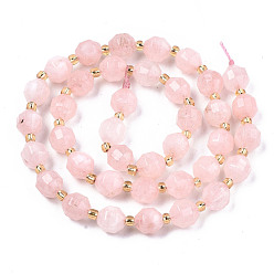 Pink Natural Dolomite Beads Strands, Faceted, Dyed, Round, Pink, 8x8mm, Hole: 1.2mm, about 33pcs/strand, 15.16 inch~15.35 inch(38.5cm~39cm)