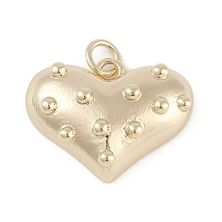 Настоящее золото 18K Латунные подвески, без кадмия, без никеля и без свинца, сердце прелести, реальный 18 k позолоченный, 15.5x20.5x6 мм, отверстие : 3 мм