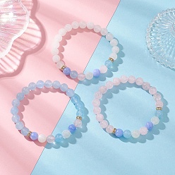 Смешанные камни 3Набор из 1000 натуральных бусин из смешанных драгоценных камней для женщин, с латунными бусины со стразами , 1/4 дюйм (0.8 см), внутренний диаметр: 2-1/4 дюйм (5.7 см)