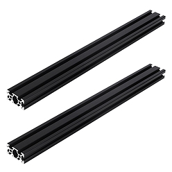 Electrophoresis Black V-слот, экструзия алюминиевого профиля, линейная направляющая для деталей принтера 3d и станков с ЧПУ, электрофорез черный, 401x40x20 мм