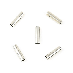 Платина Латунные бусины, без кадмия, без никеля и без свинца, трубка, платина, 7x2 мм, отверстие : 1.6 мм