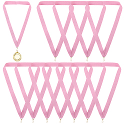 Rosa Caliente 40Piezas de correas de medalla de poliéster, cintas de cuello de premio, cordones de medalla, con cierres de hierro, color de rosa caliente, 864x22 mm