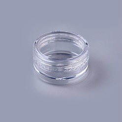 Clear PVC Plastic Nail Art Tool Box, Storage Box DIY Decals, 3d Manicure UV Gel Polish DIY Accessory, Rose, Column, Clear, 3x1.5cm