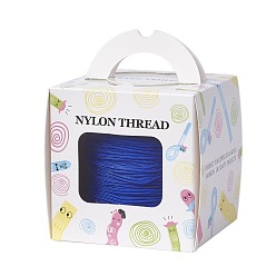 Синий Нейлоновая нить с одной нейлоновой нити внутри, сильнее, чем nwir-r006- серии, синие, 1 мм, около 153.1 ярдов (140 м) / рулон