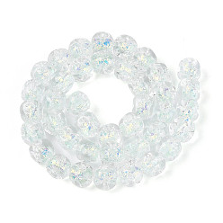 Лазурный Нити из фольги в технике лэмпворк, баррель, лазурный, 10~11x9~10x9~10 мм, отверстие : 0.9~1.2 мм, около 40 шт / нитка, 15.94~16.46'' (40.5~41.8 см)