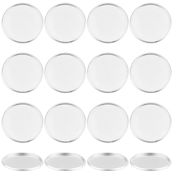 Color de Acero Inoxidable 60 piezas 304 copas de bisel de borde liso de acero inoxidable, cabochon ajustes, plano y redondo, color acero inoxidable, Bandeja: 30 mm, 31.5x2 mm