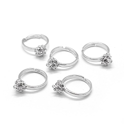 Платина Латунные кольца хвостовиков, кольцо петли, регулируемый, платина, 16 мм