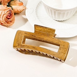Rectangle Пластиковые заколки для волос для женщин, Перу, прямоугольные, 50x105x45 мм