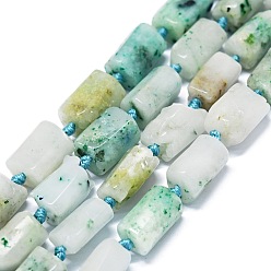 Джаспер Кунжут Природных кунжута яшмы бисер нитей, самородки, 11~14x6~8 мм, отверстие : 0.9 мм, около 28~32 шт / нитка, 15.75'' (40 см)