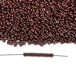 (222) Dark Bronze Toho 11/0 полукруглые бусины, японский бисер, (222) темная бронза, 2.2x0.9 мм, отверстие : 0.8 мм, около 78000шт./фунт(450г)