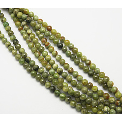 Idocrase Natural Idocrase Beads Strands, Vesuvianite Beads, Round, 8mm, Hole: 1mm, about 50pcs/strand, 16 inch