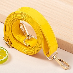 Золотистый Ручки сумки из искусственной кожи, с металлическими застежками, золотые, 140x2.4 см