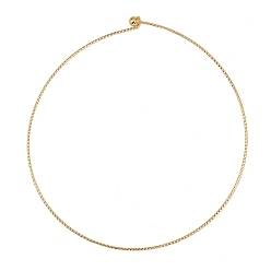 Золотой 1.5Текстурированная поверхность 304Изготовление ожерелий из нержавеющей стали, жесткие ожерелья, ионное покрытие (ip), золотые, внутренний диаметр: 5.12x5.51 дюйм (13x14 см)