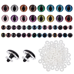 (52) Непрозрачная лаванда 1 набор для самостоятельного изготовления пластиковых кукольных глаз, разноцветные, 10x12 мм