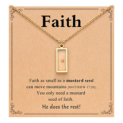 Золотой Прямоугольник 201 ожерелья из нержавеющей стали с подвеской в виде горчичного зерна для женщин, золотые, 17.72 дюйм (45 см)