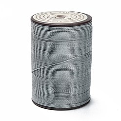 Светло-серый Круглая вощеная нить из полиэстера, микро шнур макраме, витой шнур, для шитья кожи, светло-серый, 0.45 мм, около 174.97 ярдов (160 м) / рулон