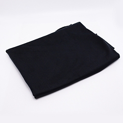 Черный Бархатная ткань, аксессуары, для поделок сумки бумажник очки ткань ремесленные проекты, чёрные, 150x100x0.02 см
