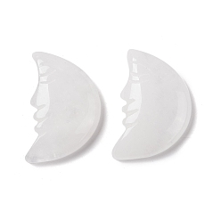 Хрусталь Кристалл кабошоны природного кварца, кабошоны из горного хрусталя, луна, 35x22.5x7 мм