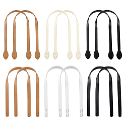 (52) Непрозрачная лаванда 12 шт 6 стили ремни для сумок из искусственной кожи, аксессуары для замены сумок, разноцветные, 59.4~59.6x1.8~3.16x0.3~0.36 см, 2 шт / стиль