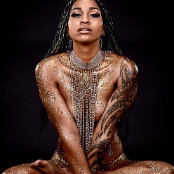 Серебро Сплав полный кристалл горный хрусталь кисточка тела цепи, сексуальное платье с халтернеем и кисточками, серебряные, воротник: 38+8длина см, кисточка: 73 см длиной