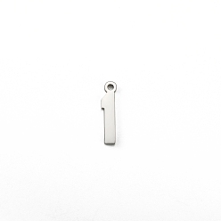 Нержавеющая Сталь Цвет Подвески из нержавеющей стали, не тускнеющие, число 1, цвет нержавеющей стали, 16x10 мм