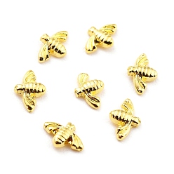 Золотой Сплав кабошонов, 3 d bee, ногтей декоративные аксессуары, золотые, 3.5x5.5x1 мм
