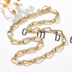 Золотой 304 ожерелья из нержавеющей стали в форме капли для женщин, золотые, 16.38 дюйм (41.6 см)