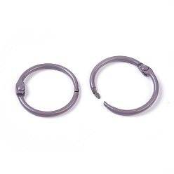 Gray Loose Leaf Book Binder Hinged Rings, Gray, 31mm