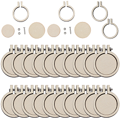 Кукурузный Шелк 20 коробки деревянные пяльцы для вышивания, кольцо для вышивки крестом, для вышивки и вышивки крестиком, цвет колоса кукурузы, 35x27.5x5.5 мм